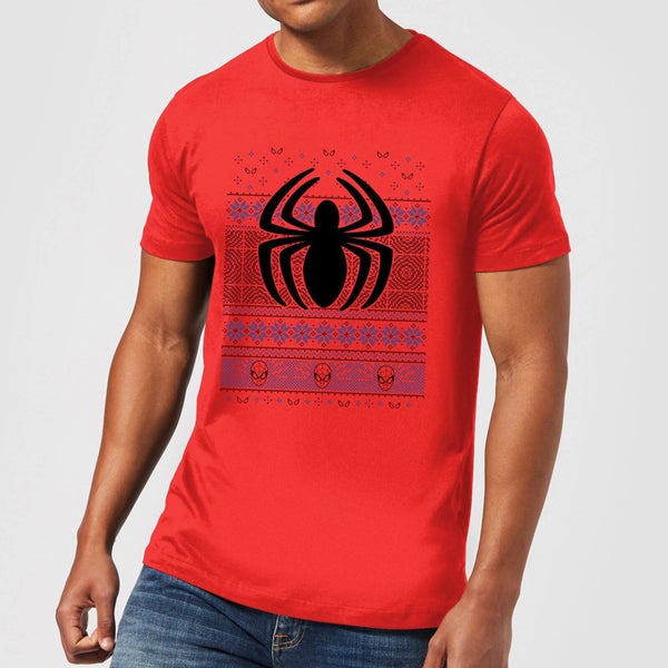 Marvel Avengers Spider-Man Logo kerst T-shirt - Rood