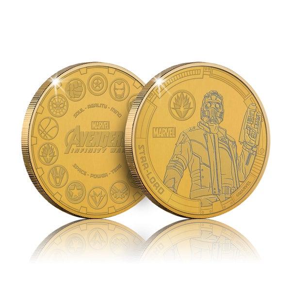 Collectable Marvel Infinity War Commemorative Coin: Star Lord - Zavvi Exclusive (Limited to 1000)