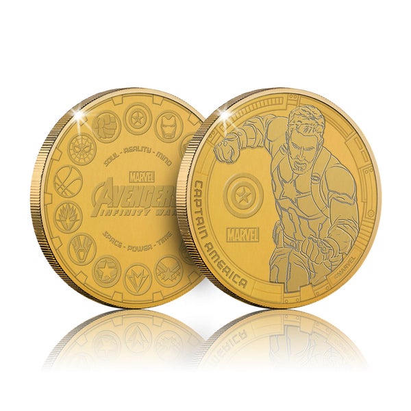 Collectible Marvel Infinity War Commemorative Coin: Captain America - Zavvi Exclusive (Limited to 1000)