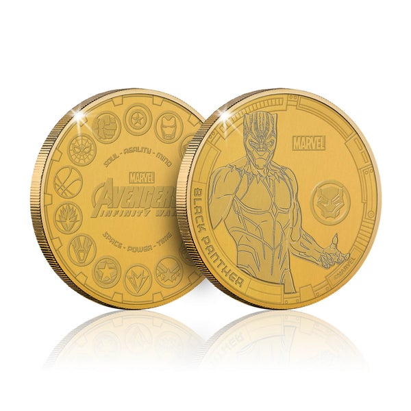 Pièce commémorative collector – Marvel Infinity War – Black Panther – Exclusivité Zavvi (limitée à 1 000 exemplaires)