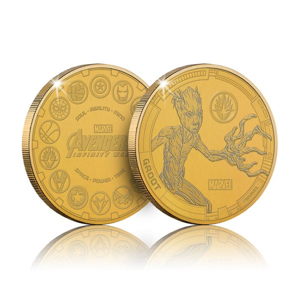 Collectable Marvel Infinity War Commemorative Coin: Groot - Zavvi Exclusive (Limited to 1000)