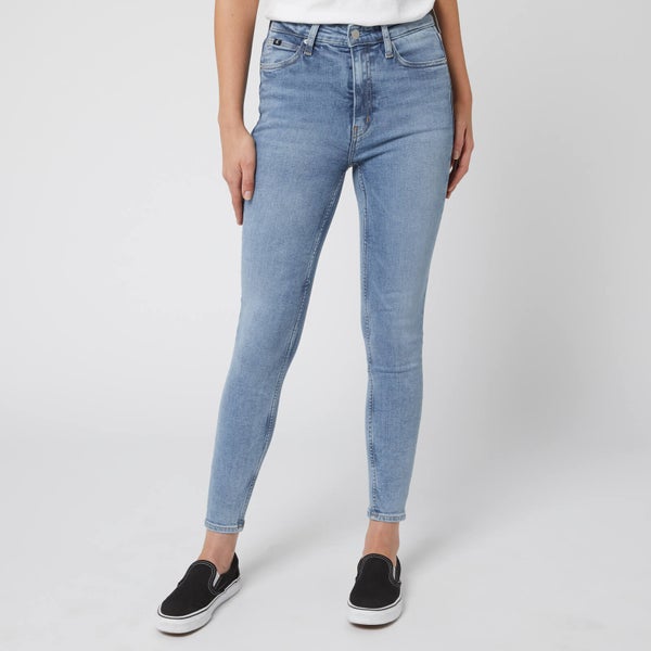 Calvin Klein Jeans Women's High Rise Skinny Ankle Jeans - Iconic Light Stone