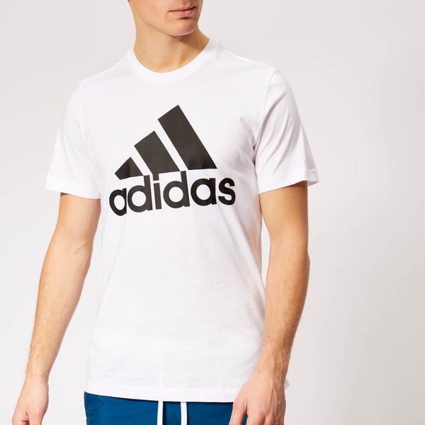 adidas Men's Must Haves Badge of Sport Short Sleeve T-Shirt - White/Black