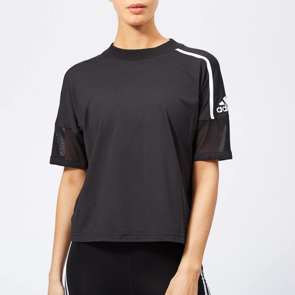 adidas Women's Z.N.E. Short Sleeve T-Shirt - Black