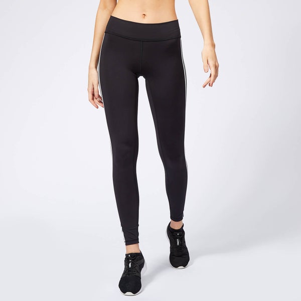 adidas Women's Believe This Solid 3 Stripes Tights - Black
