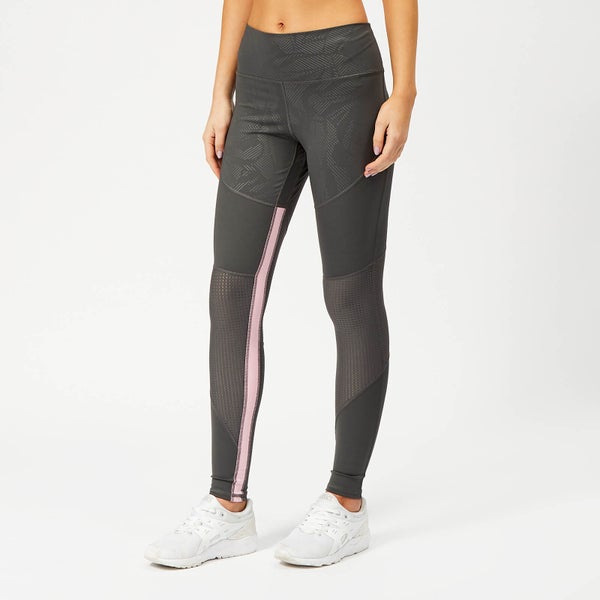 adidas Women's Believe This Floral Long Tights - Grey Six