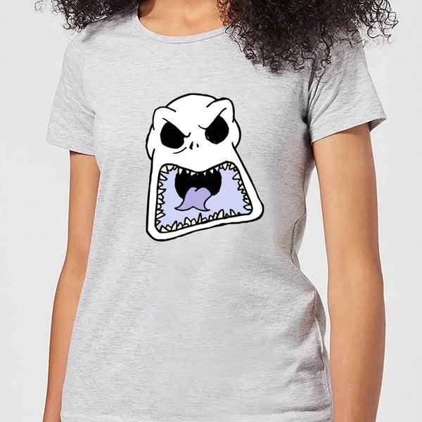 Nightmare Before Christmas Jack Skellington Angry Face Women's T-Shirt - Grey