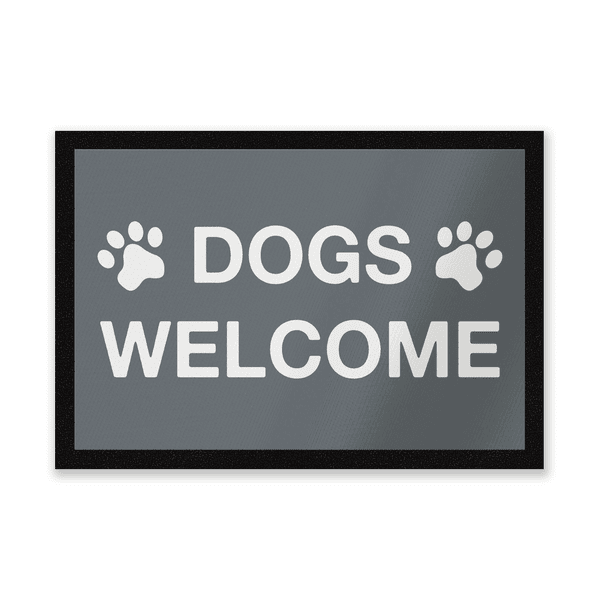 Dogs Welcome Entrance Mat
