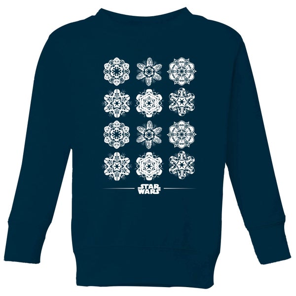 Star Wars Snowflake Pull de Noël pour enfants - Bleu Marine