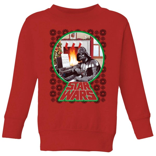 Star Wars A Very Merry Sithmas Kids Christmas Jumper - Red