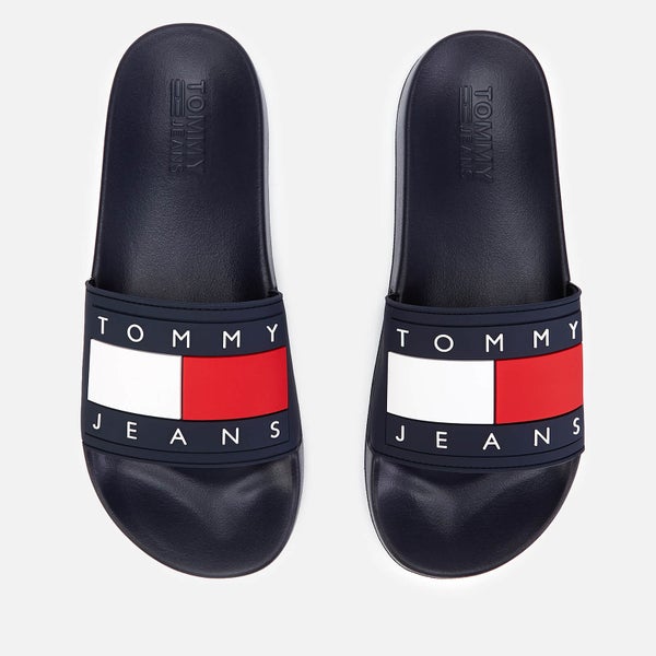 Tommy Jeans Men's Flag Pool Slide Sandals - Midnight