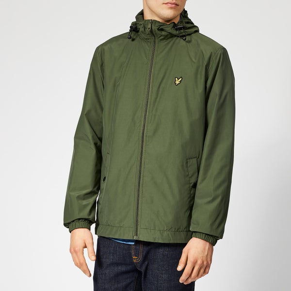 Lyle & Scott Men's Zip Through Hooded Jacket - Woodland Green