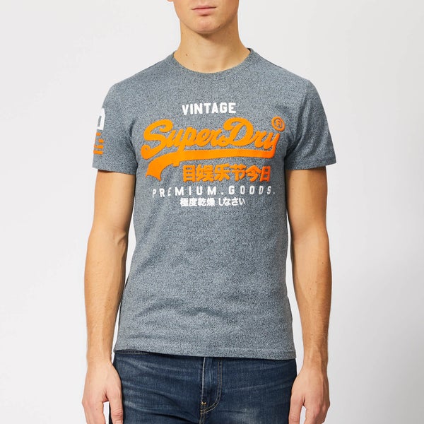 Superdry Men's Premium Goods Duo T-Shirt - Haze Blue Grindle