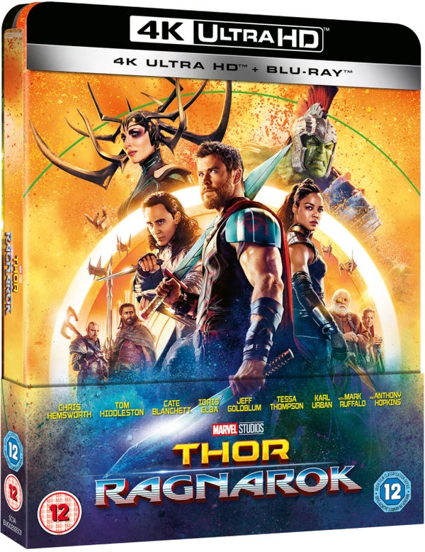 Thor Ragnarok 4K Ultra HD - Zavvi Exclusive Lenticular Edition SteelBook (Includes 2D Blu-ray)