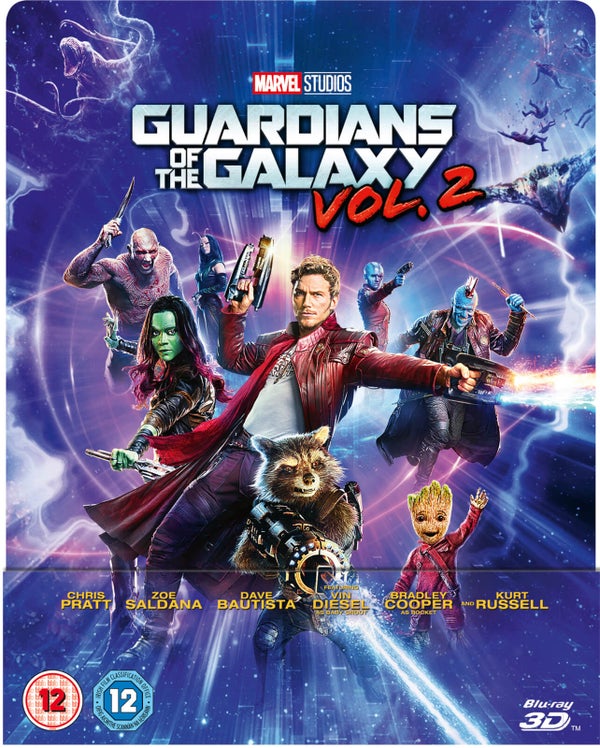 Guardians of the Galaxy Vol. 2 3D - Zavvi UK Exclusive Lenticular Edition SteelBook (Includes 2D Blu-ray)