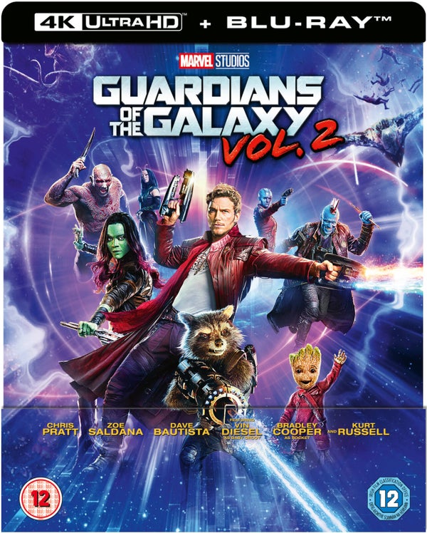 Guardians of the Galaxy Vol. 2 4K Ultra HD - Zavvi Exclusive Lenticular Edition SteelBook (Includes 2D Blu-ray)