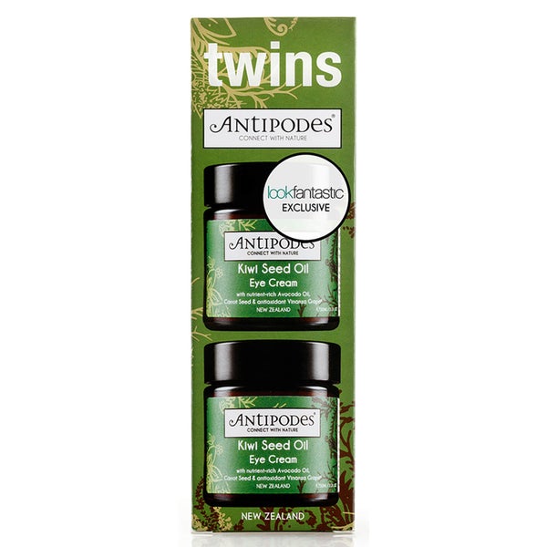 Antipodes Exclusive Twin Pack - Kiwi Seed Oil Eye Cream (2 x 30ml, Worth $85)