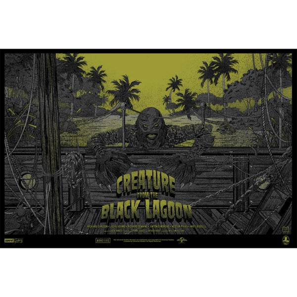 Creature From the Black Lagoon Screenprint by Germain Mainger - Zavvi Exclusive