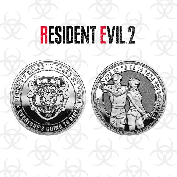 Resident Evil 2 Sammlermünze in limitierter Auflage: Silbervariante