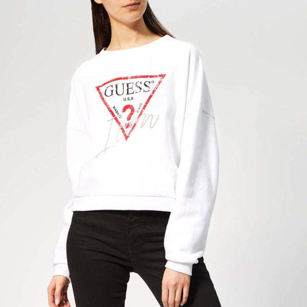 Guess Women's Icon Sweater - True White