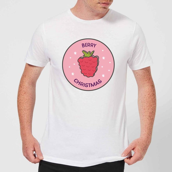 T-Shirt de Noël Homme Berry - Blanc