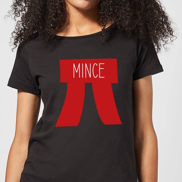 T-Shirt de Noël Femme Mince Pi - Noir