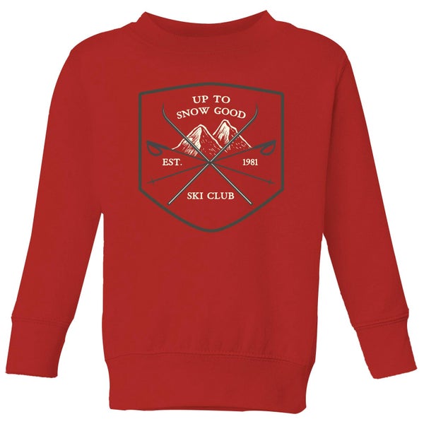 Up To Snow Good Kids' Christmas Sweatshirt - Red