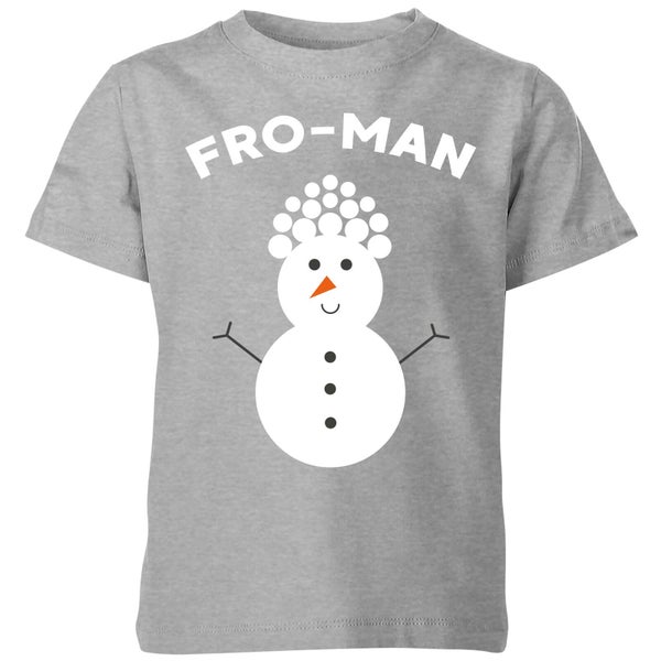 Fro-Man Kids' Christmas T-Shirt - Grey