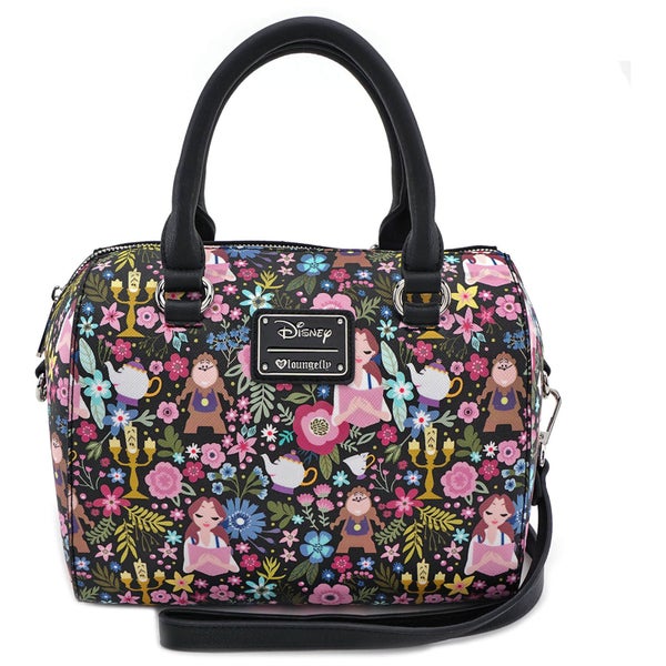 Loungefly Disney Beauty and the Beast Belle Floral Aop Duffle