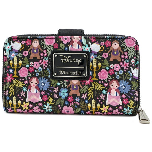 Loungefly Disney Beauty and the Beast Belle Floral Aop Wallet