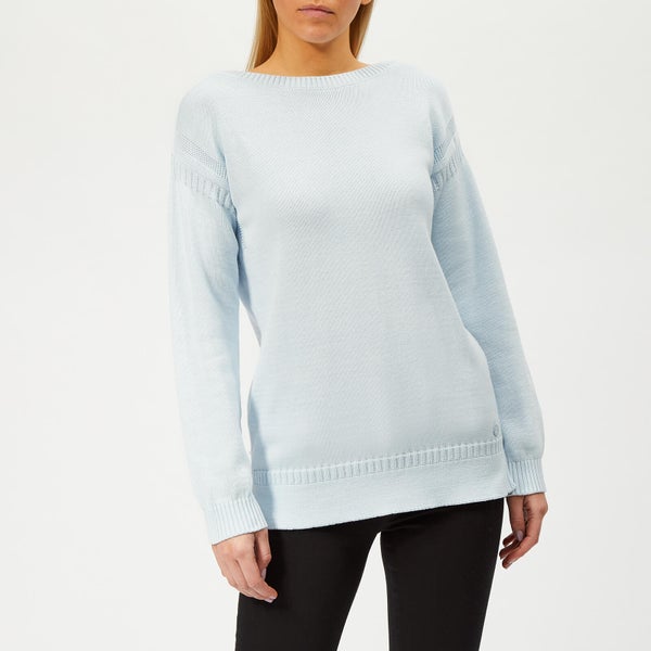 Barbour Women's Sailboat Knitted Jumper - Powder Blue