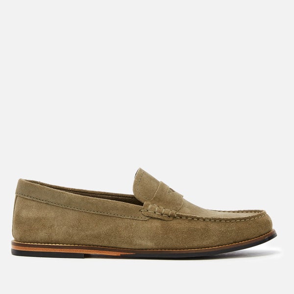 Clarks Men's Whitley Free Suede Loafers - Olive