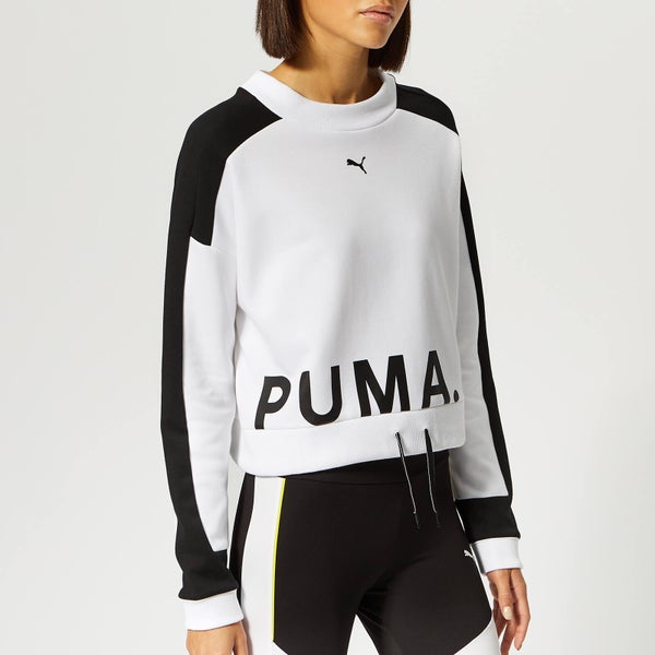 Puma Women's Chase Crew Neck Sweatshirt - Puma White