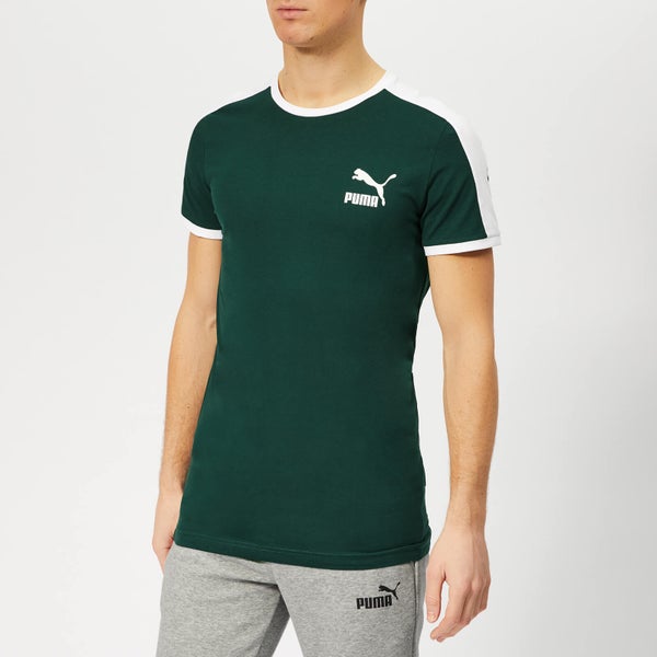 Puma Men's Iconic T7 Slim Short Sleeve T-Shirt - Ponderosa Pine