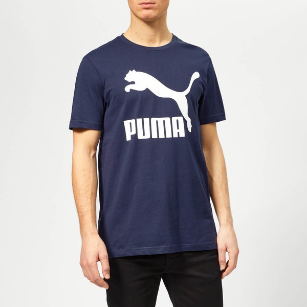 Puma Men's Classics Logo Short Sleeve T-Shirt - Peacoat