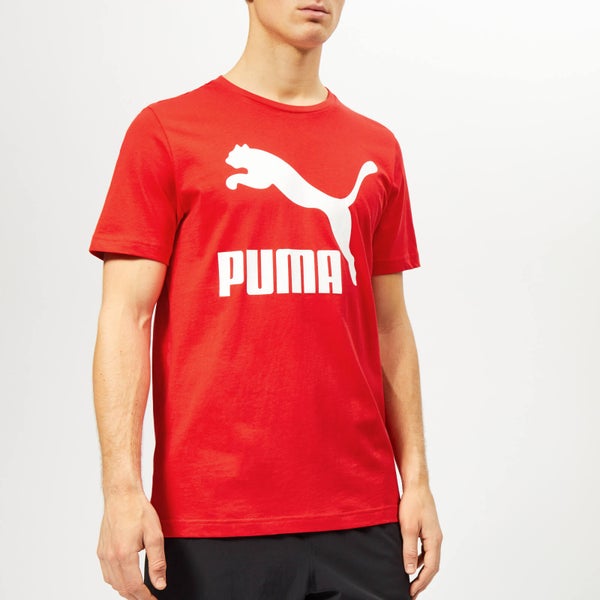 Puma Men's Classics Logo Short Sleeve T-Shirt - High Risk Red