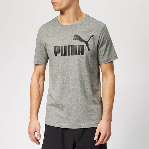 Puma Men's Essentials Logo Short Sleeve T-Shirt - Medium Grey Heather