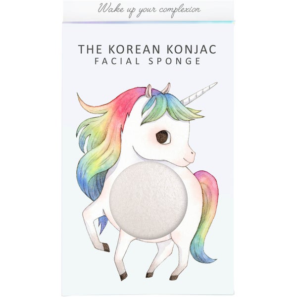 Спонж для лица и крючок The Konjac Sponge Company Mythical Unicorn Prancing Konjac Sponge Box and Hook — White 30 г