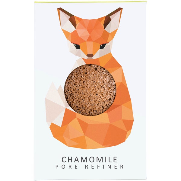Мини-спонж для лица The Konjac Sponge Company Woodland Fox Pure Konjac Mini Pore Refiner — Chamomile 12 г