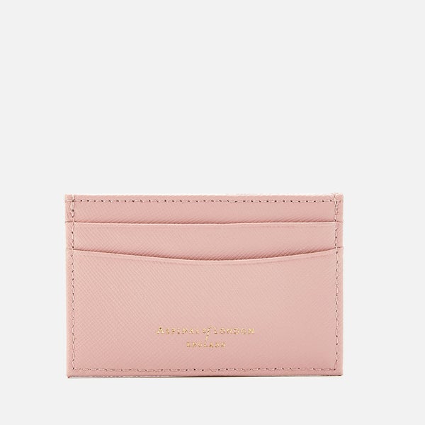 Aspinal of London Women's Slim Credit Card Case - Peony