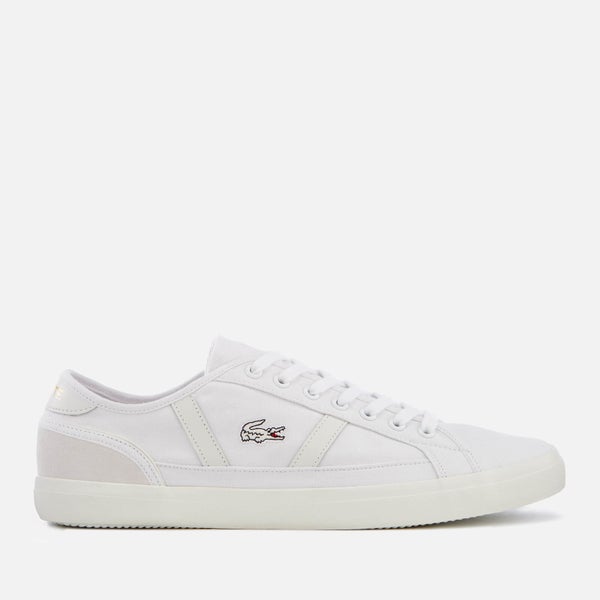 Lacoste Men's Sideline 119 1 Canvas Trainers - White/Off White