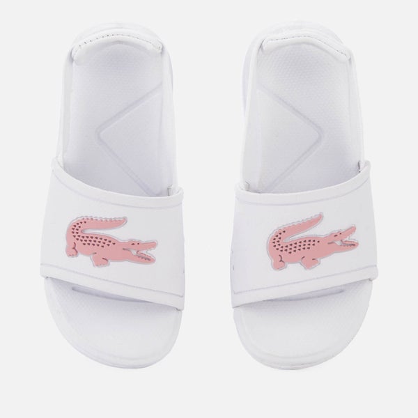 Lacoste Toddler's L.30 Slide 119 2 Sandals - White/Light Pink
