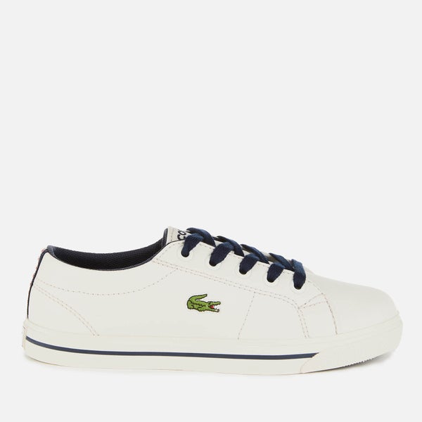 Lacoste Kids' Riberac 119 2 Low Top Trainers - Off White/Navy