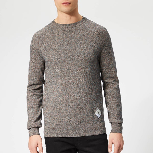 Barbour Beacon Men's Mix Knitted Jumper - Navy