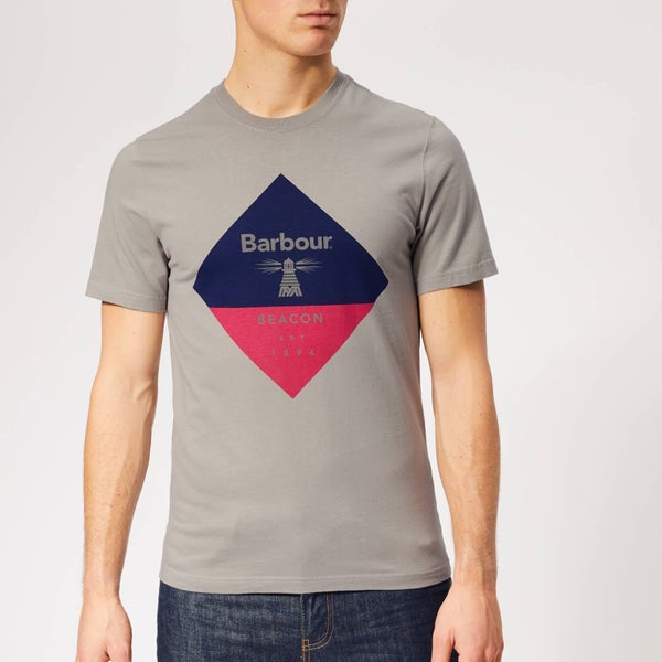 Barbour Beacon Men's Diamond T-Shirt - Smoke