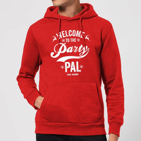 Die Hard Welcome To The Party Pal Christmas Hoodie - Rot