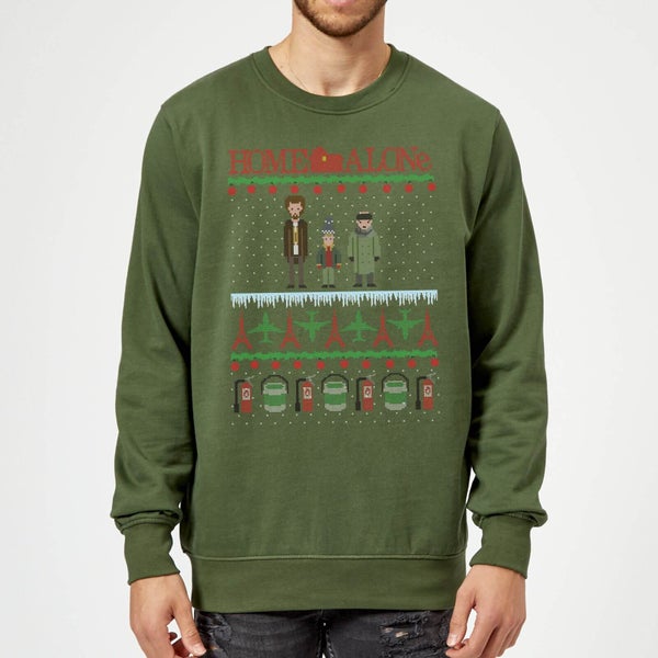 Home Alone Christmas Sweatshirt - Forest Green