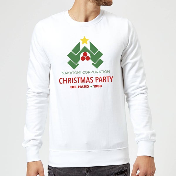 Die Hard Nakatomi Christmas Party Christmas Sweatshirt - White