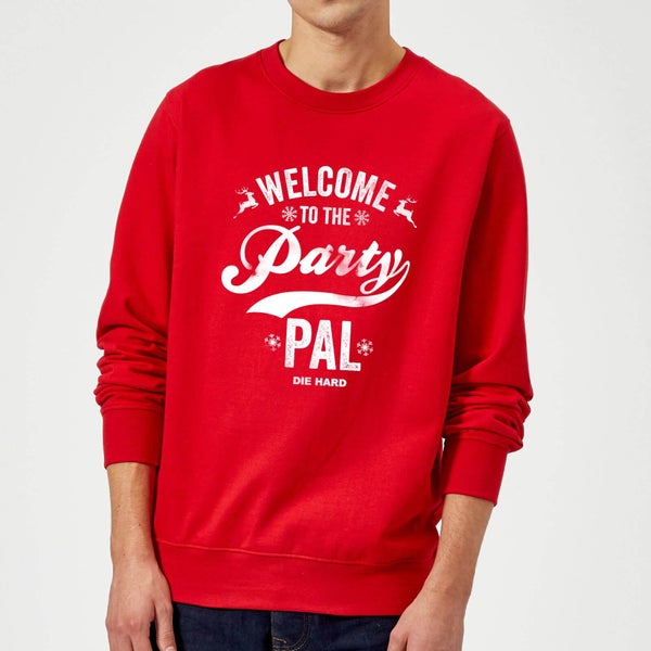 Die Hard Welcome To The Party Pal Christmas Sweatshirt - Rot