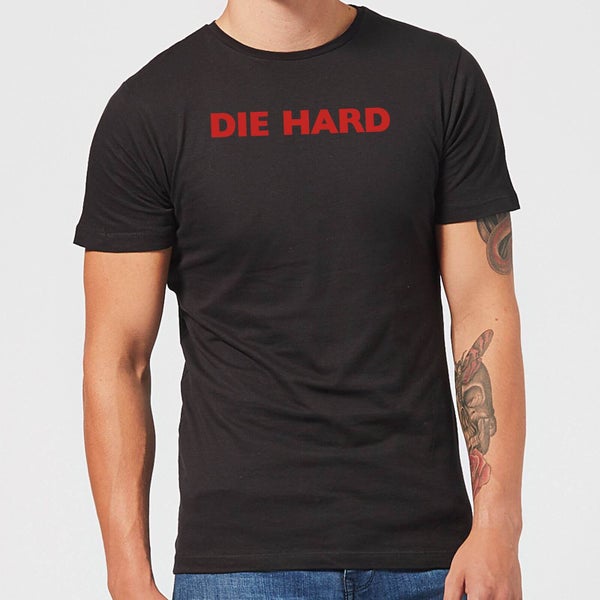 Die Hard Logo Men's Christmas T-Shirt - Black